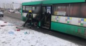 На Нижней Дуброве горел автобус №152