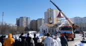 Строящийся храм в Ю-З районе Владимира увенчали куполами
