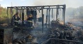 При тушении сараев во Владимирской области пострадал пожарный