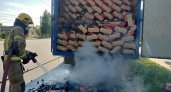 В Коврове вспыхнул грузовик с углём