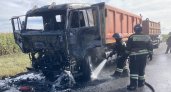 На трассе в Юрьев-Польском районе сгорел КамАЗ
