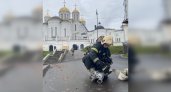 Владимирские спасатели провели учения по тушению пожаров в соборе и на нефтебазе