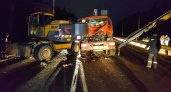 На М-12 в Петушинском районе КамАЗ влетел в экскаватор