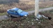 В Александровском районе мужчина на иномарке влетел в столб