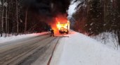 В Селивановском районе Владимирской области сгорел автобус