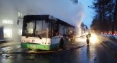Во Владимире полностью сгорел рейсовый автобус