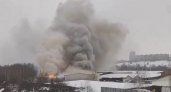Во Владимире в промзоне загорелся цех по резке полиуретана