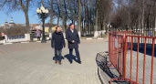 На смотровой площадке в центре Владимира деформировалось ограждение и просела плитка