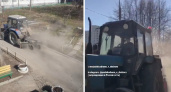 В мэрии Владимира объяснили, почему тракторы-уборщики поднимают пыль столбом