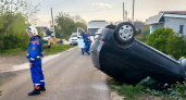В Суздальском районе легковушка опрокинулась на крышу