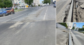 На улице Чапаева "расковыряли" новый асфальт, потому что забыли про поребрики