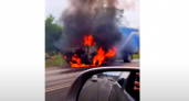 Во Владимирской области по дороге на Суздаль сгорел почтовый грузовик