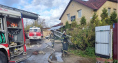 Во Владимире загорелся частный жилой дом