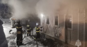 В посёлке Мезиновский Владимирской области горел дом с хозяйственной постройкой