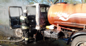 В Собинском районе Владимирской области сгорел грузовик