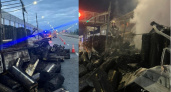 Во Владимирской области на трассе М-12 сгорел грузовик с товаром