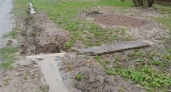 В городе Кольчугино из-за неработающей «ливнёвки» подмывает территорию детского сада