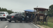 В Суздале автомобиль въехал в гужевую повозку
