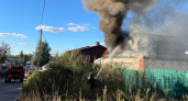 В Ковровском районе сгорел большой частный дом
