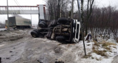 В Петушинском районе фура столкнулась с мусоровозом