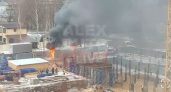 В Александрове произошёл пожар на стройке школы