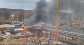 В Александрове произошёл пожар на территории строящейся школы