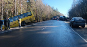 В Киржачском районе школьный автобус попал в массовое ДТП
