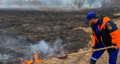 Владимирские спасатели за сутки дважды боролись с крупными пожарами на полях