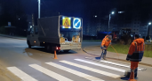 Во Владимире обновлена разметка на нескольких пешеходных переходах