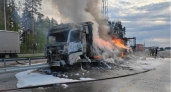 Под Муромом вспыхнула фура после ДТП на трассе М-12