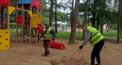 Опасную детскую площадку в Собинке привели в порядок