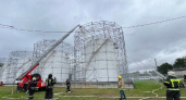 На нефтебазе прошли масштабные учения гороховецких пожарных расчётов