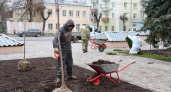Во Владимире завершается благоустройство сквера у остановки «Вокзальный спуск»