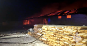 На пилораме в Гусь-Хрустальном произошел крупный пожар