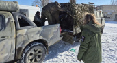 Представители Петушинского округа доставили бойцам квадроцикл и автомобиль