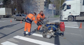 Владимирские дорожники обновили разметки на нескольких улицах города