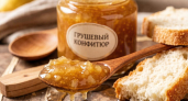 100% натуральный состав: кусочки фруктов в нежном желе - беру в "Чижике" по 10 банок этого джема к блинчикам, мороженому и просто так
