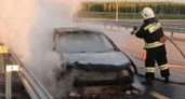 На трассе М-12 во Владимирской области загорелся легковой автомобиль