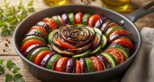 Тот случай, когда гарнир вкуснее мяса: сочный рататуй с баклажанами в духовке за 40 минут - готовлю всё лето и не надоедает