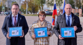 Ольга Хохлова приняла участие в торжественной церемонии гашения марок, посвящённых Городам трудовой доблести