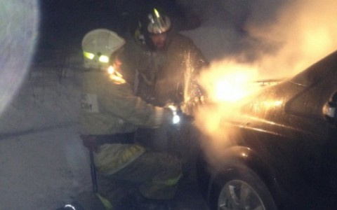 Два автопожара произошло в области ночью