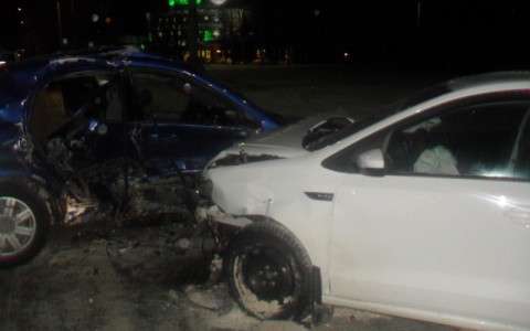 Ночью на проспекте Ленина произошло крупное ДТП с пострадавшими