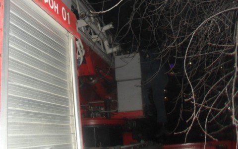 Ночью во Владимире произошел пожар в жилом доме