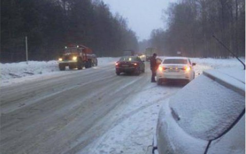 В Судогодском районе грузовик столкнулся с «Пежо»