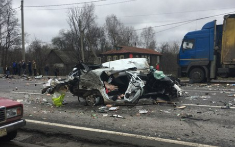 Аварию под Пекшей, в которой погиб мужчина, засняли на видео