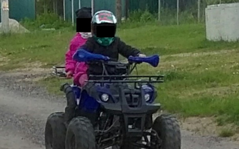 По Владимиру на квадроцикле рассекает 6-летний ребенок