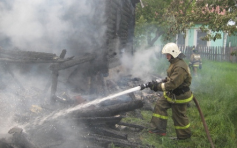 В Муромском районе на пожаре пострадал человек