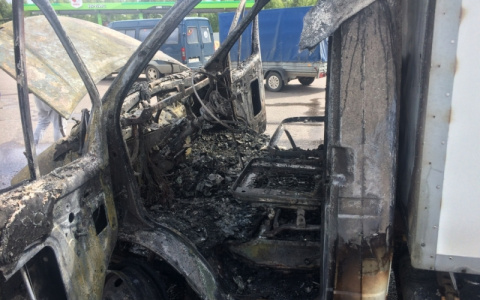 На трассе в Собинском районе сгорела ГАЗель