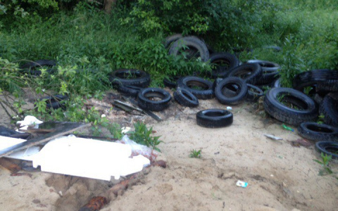 За Владимиром берег Клязьмы превратили в помойку