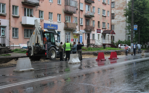 На улице Усти-на-Лабе начали строительство новой остановки